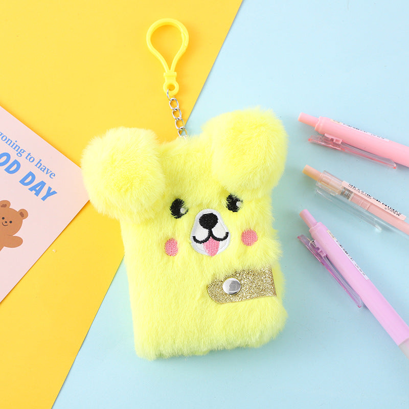 Wholesale cute plush notebook creative cartoon animal student notepad children